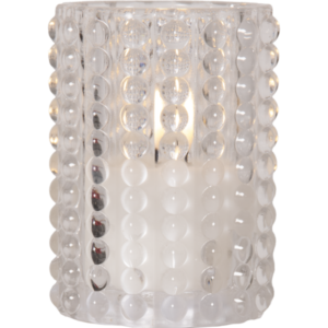 LED Ljus Flamme Dotty - 13cm - Transparent