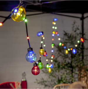 Ljusslinga Bolla - 20 LED - 5.3 Meter - Flerfärgad