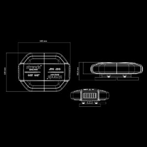 Strands CRUISE LIGHT ROOF BAR BLIXTLJUSRAMP 165 MM