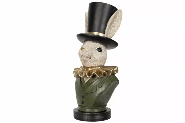Kanin Med Hatt Poly 15,5x16x36,5cm - 1st