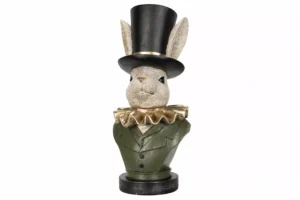 Kanin Med Hatt Poly 15,5x16x36,5cm - 1st