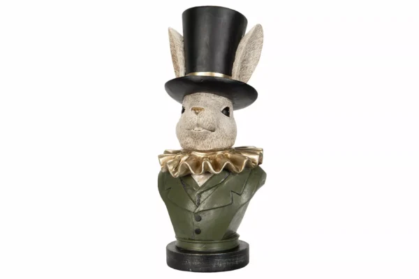 Kanin Med Hatt Poly 15,5x16x36,5cm - 1st
