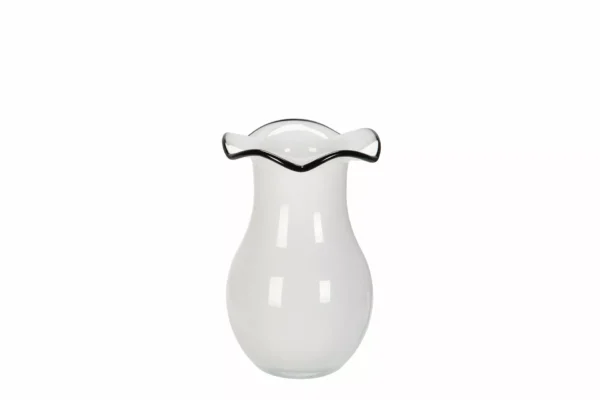 Vas Andrea Vit/Svart Ø14x20,5cm - 1st