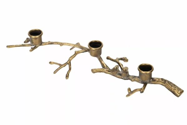 Ljusstake Fågelkvist Mässing 36x10x7cm - 1st