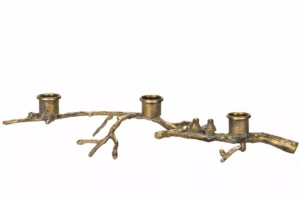 Ljusstake Fågelkvist Mässing 36x10x7cm - 1st