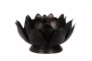 Ljuslykta Tea Svart/Mässing 28x16cm - 1st