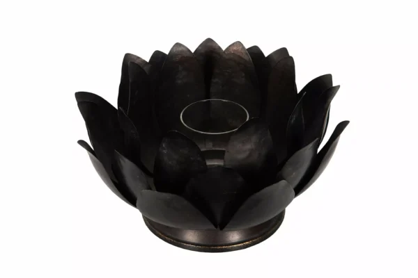 Ljuslykta Tea Svart/Mässing 28x16cm - 1st