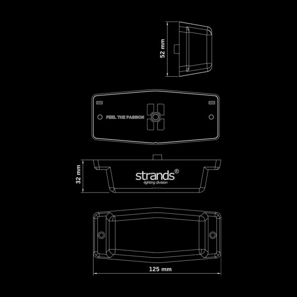 Strands IZE LED BLACK BULLET DOUBLE BURNER