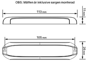 Nexus Böjbart LED Blixtljus - 18w 6 LED