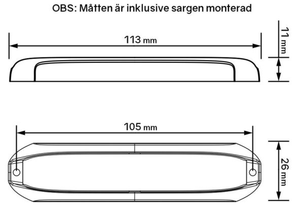 Nexus Böjbart LED Blixtljus - 18w 6 LED