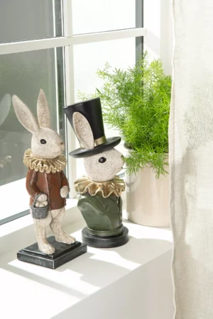 Kanin Med Hatt Poly 15,5x16x36,5cm - 1st