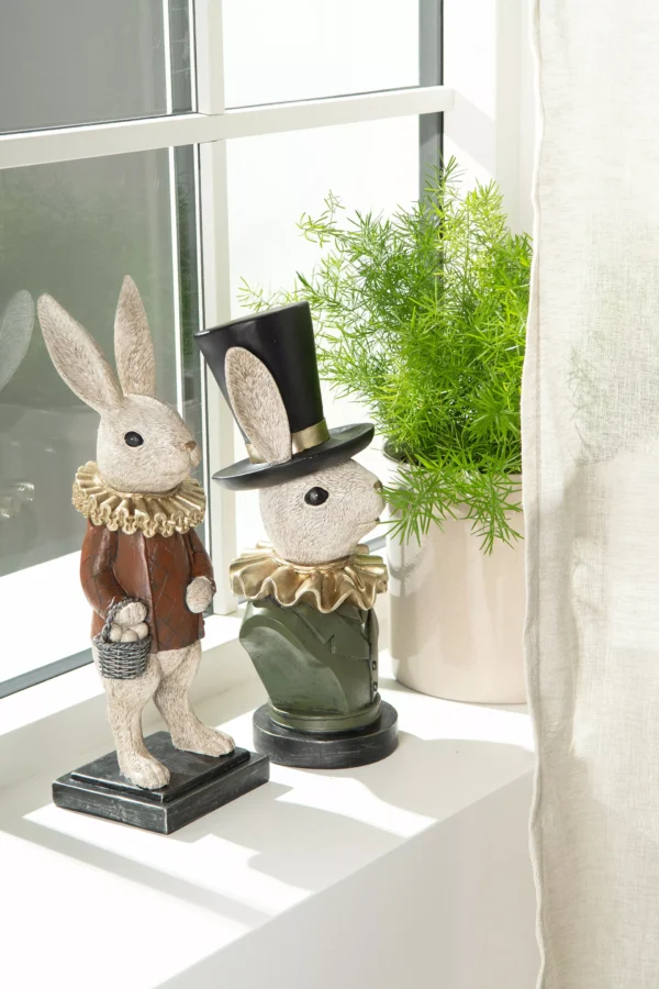 Kanin Med Hatt Poly 15,5x16x36,5cm - 1st