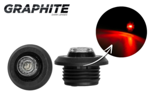 Positionsljus Röd, 0,5m, Graphite, DV