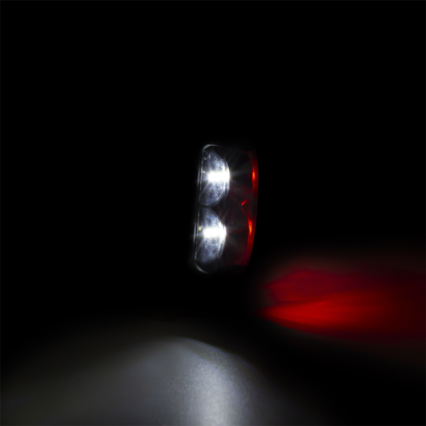 Positionsljus hängande, Transp, Röd/Vit, Graphite, 0,5m, DV