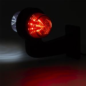 Positionsljus, Röd/Vit, Flex 90°, 0,5m, Graphite, DV