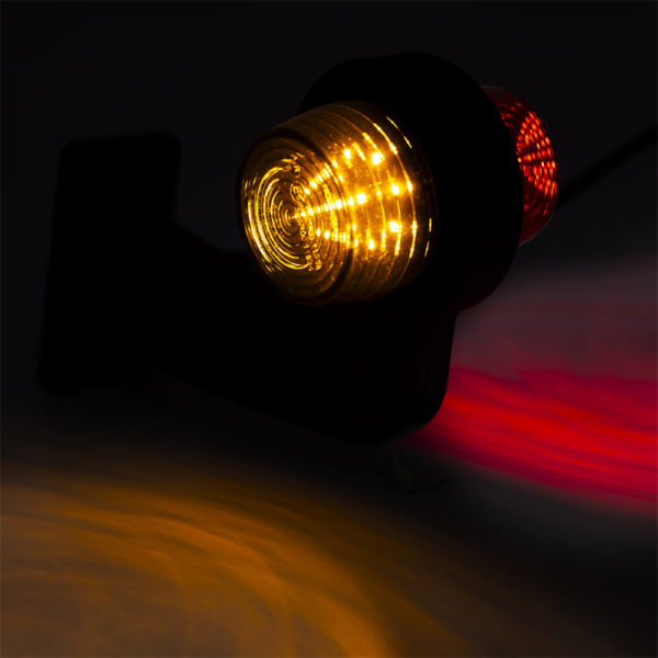 Sidomarkeringsljus, Röd/Orange, Flex 90°, 5m, Graphite, DV