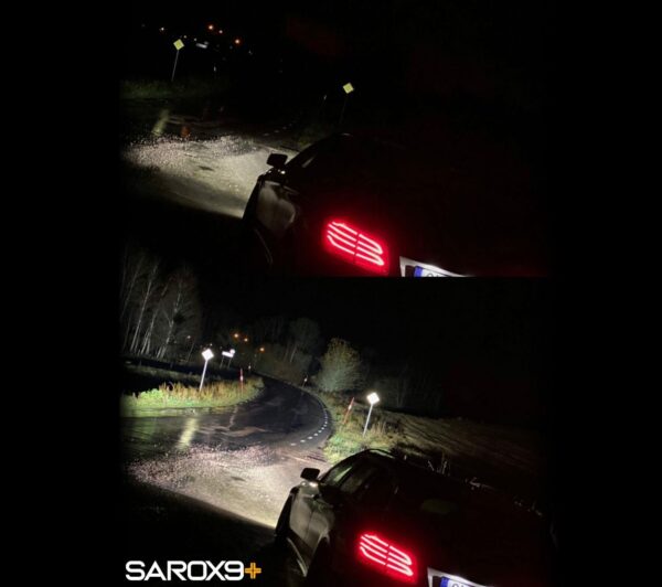 Sarox9+ Quadrinity LED-extraljuspaket (12 V)