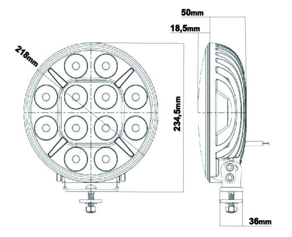 Pollux9+ Gen3 Trinity D&S LED-extraljuspaket (12 V)
