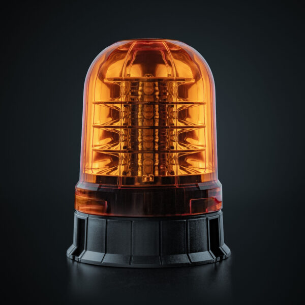 Big Energy roterande varningsljus XL Orange lins, planmontage 140 mm