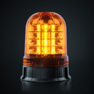 Big Energy roterande varningsljus XL Orange lins, planmontage 140 mm