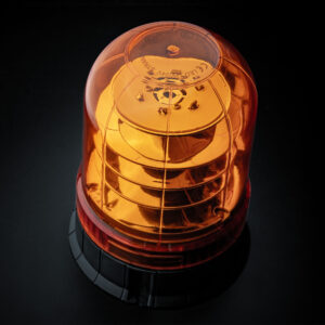Big Energy roterande varningsljus XL Orange lins, planmontage 140 mm