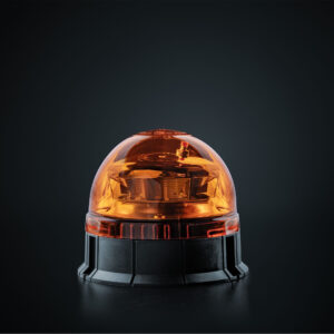Big Energy roterande varningsljus Orange lins, planmontage 145 mm
