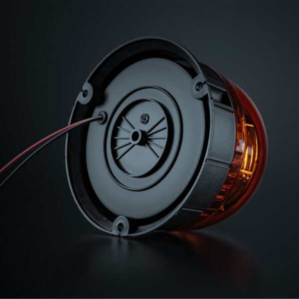 Big Energy roterande varningsljus Orange lins, planmontage 145 mm