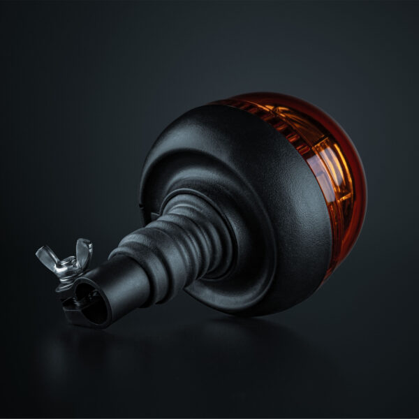 Big Energy roterande varningsljus Orange lins, stångmontage 131 mm