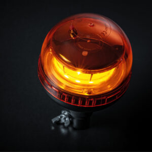 Big Energy roterande varningsljus Orange lins, stångmontage 131 mm