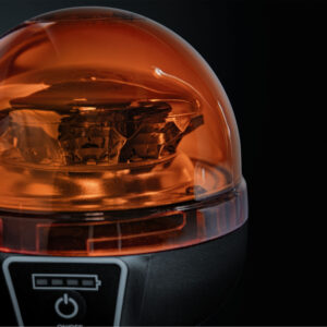 Big Energy roterande varningsljus Orange lins, magnet, cig-plug/USB-C 128 mm