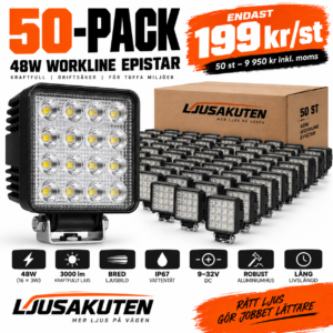 50 Pack 48W Workline EPISTAR