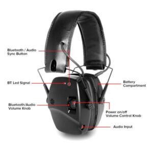 EM030B aktiva hörselskydd med Bluetooth