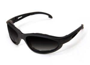 Edge Falcon – Black / Polarized Gradient Smoke (med vindskydd) – produktbild 1
