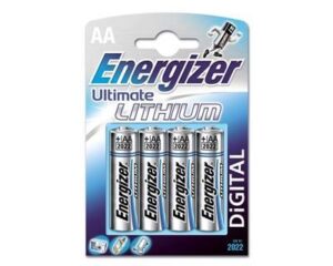 Energizer AA litiumbatterier – 4-pack – produktförpackning
