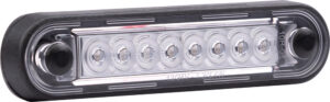 Rött LED-positionsljus 5129000084 med klar lins