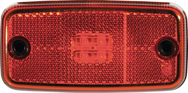 Rött LED-sidomarkeringsljus 5129000002 med reflex – 110 × 54 mm
