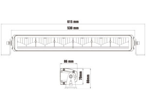 OPTIBEAM Dual All Weather – LED-ljusramp vit/orange DRL