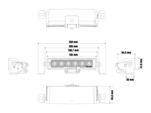 OPTIBEAM Pure 185 Work – LED arbetsljusramp 5000 lumen