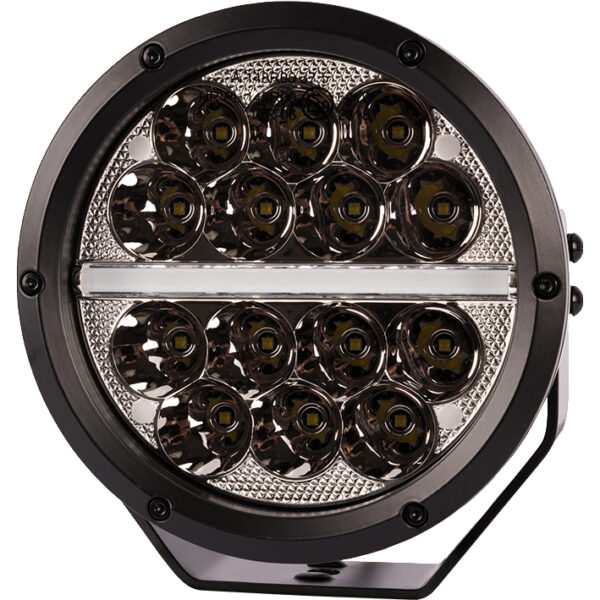 Runt LED-extraljus 7 tum med positionsljus – 50 W, IP67/IP69K