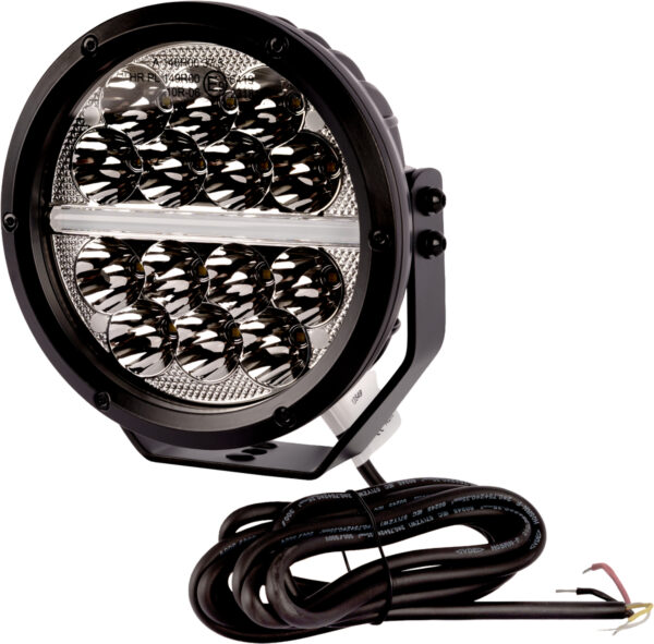 Runt LED-extraljus 7 tum med positionsljus – 50 W, IP67/IP69K