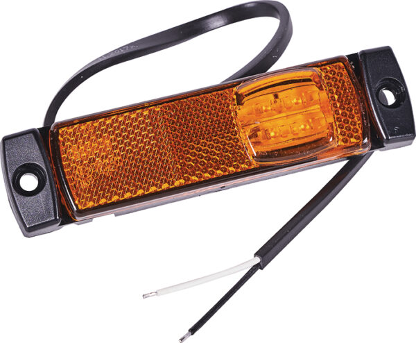 LED-sidomarkeringsljus 5129000019 orange med reflex – 130 mm