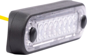 LED-sidomarkeringsljus 5129000086 gult, klart glas – hålavstånd 94 mm