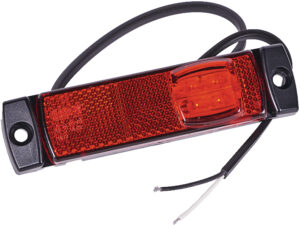 Rött LED-sidomarkeringsljus 5129000020 med reflex och kabel