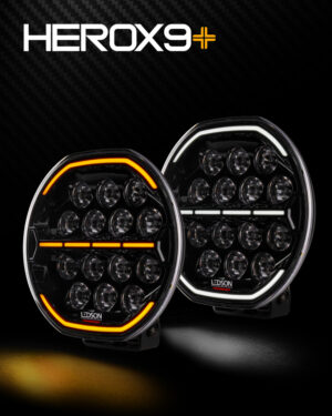 Ledson Herox9+ LED-extraljus 9 tum med PowerTouch