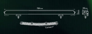 Ledson Epix31 Slim Curved LED-ramp 31 tum 162 W