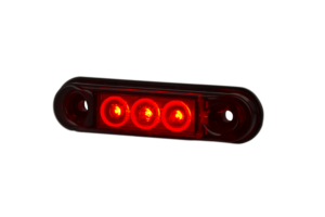 Horpol Positionsljus Röd, Slim, 3 LED, 0,3m, DV – 65x17,2x13,9 mm
