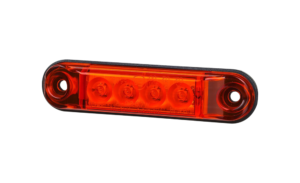 Horpol Positionsljus Röd, Slim, 4 LED, 0,5m, DV – 77,5x18,5x10,9 mm