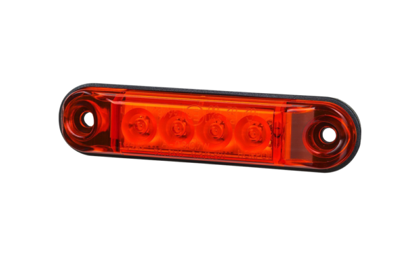 Horpol Positionsljus Röd, Slim, 4 LED, 0,5m, DV – 77,5x18,5x10,9 mm