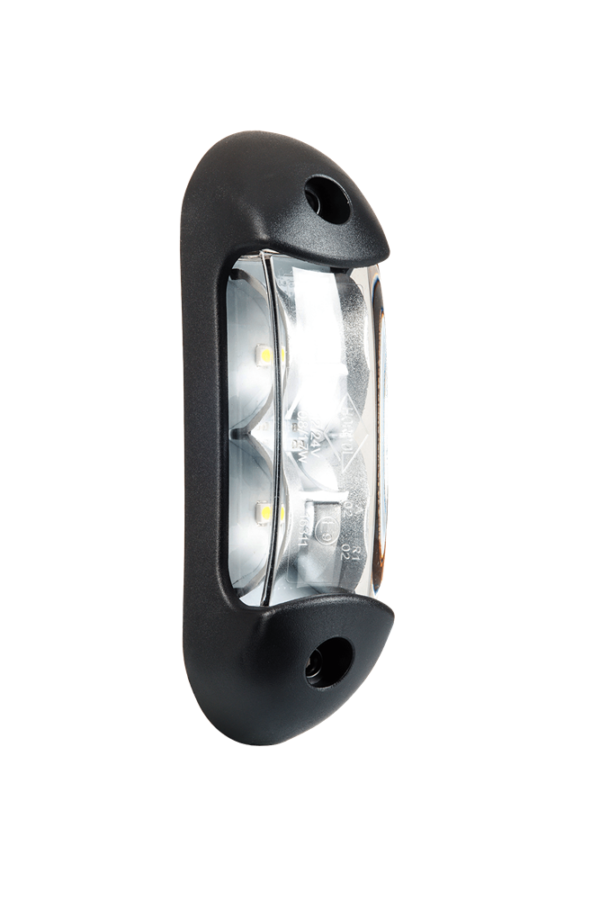 Horpol Positionsljus Transp, Röd/Vit, 0,5m, DV – 110x30x28 mm