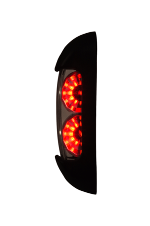 Horpol Positionsljus Transp, Röd/Vit, 0,5m, DV – 110x30x28 mm